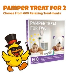 Pamper Treats for Two Gift Box or £40 cash - as low as 6p per ticket!